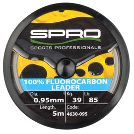 SPRO 100% Fluorocarbon Leader Transparent (0.75 mm / 5 m Spool / 25 kg Load Capacity)