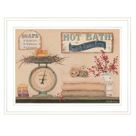 Trendy Decor 4U Country Bathhouse Essentials By Pam Britton - Farmhouse & Country Folk Art Family & Home 15" H x 19" W