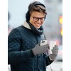 MELLIEX Winter Gloves Men's Polyester Warm Thick Fleece Windproof Cold