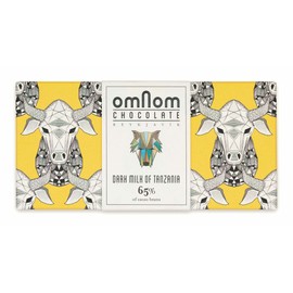 OmNom Milk of Tanzania | 65% Single Origin Tanzania Cacao | Icelandic Bean To Bar Chocolate by OMNOM CHOCOLATE REYKJAVIK | 1 x 60g Bar