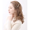 ヴァンテーヌ VINGTAINE リーフ デザイン バレッタ メタリック メタル ヘアアクセサリー H-968-ANG-