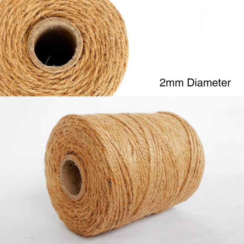 ANSIO Jute Twine, 333 feet Jute String 3 ply 2mm