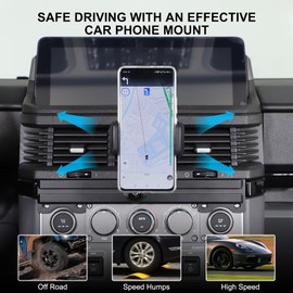 Tumukiw Compatible with INEOS Grenadier 2020-2024 Car Phone Holder Mount, Aluminum Alloy Centre Console Multifunctional Track Mobile Phone Holder Expansion Platform Interior Accessories (Style A)