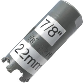 The Amazing Tile And Glass Cutter 7/8 in Hole Saw for Concrete or Brick 22mm Carbide Hole Saw Stucco Cement Block