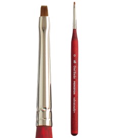 Princeton Velvetouch, Series 3950, Paint Brush for Acrylic, Oil and Watercolor, Mini- Chisel Blender, 0