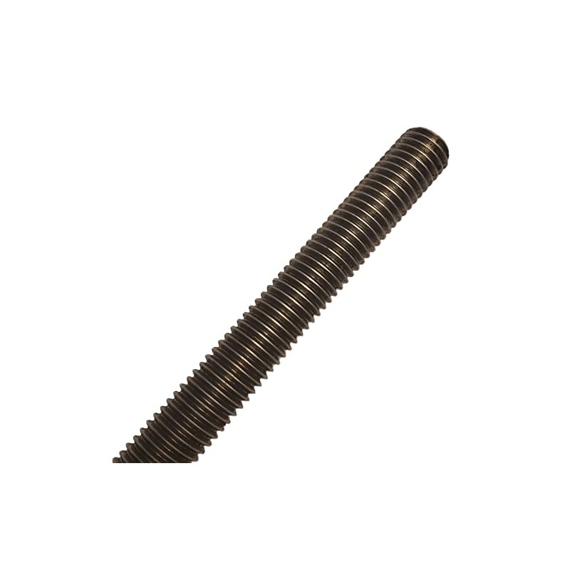 Fasteners Plus Grade B7 Coarse Fully Threaded Rod, Plain Finish,