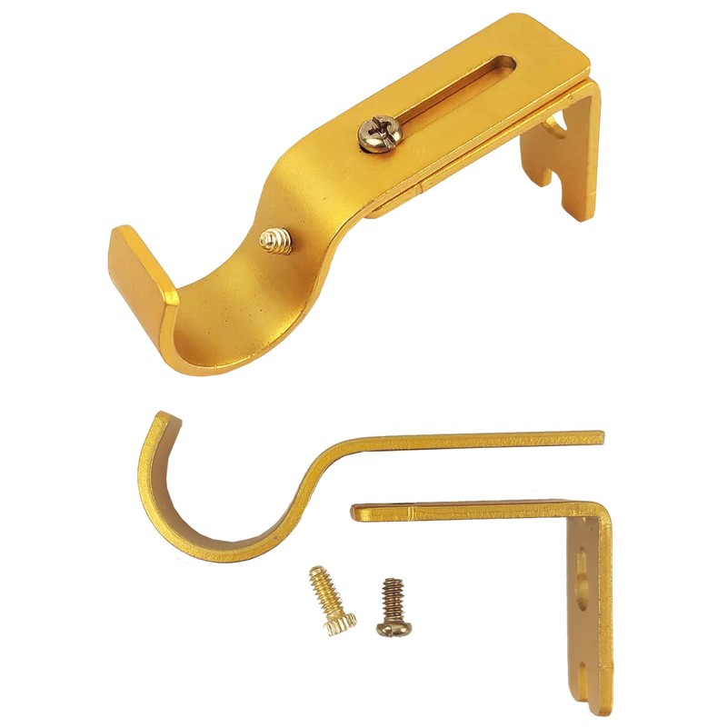 Kowibcl - 2 soportes de barra de cortina ajustables, se