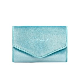 New French Velvet Women's Jewelry Bag, Jewelry Travel Bag，Foldable Jewelry Storage Roll for Earrings, Necklaces, Rings, Bracelets, Brooches,Phone，Elegant and practical
