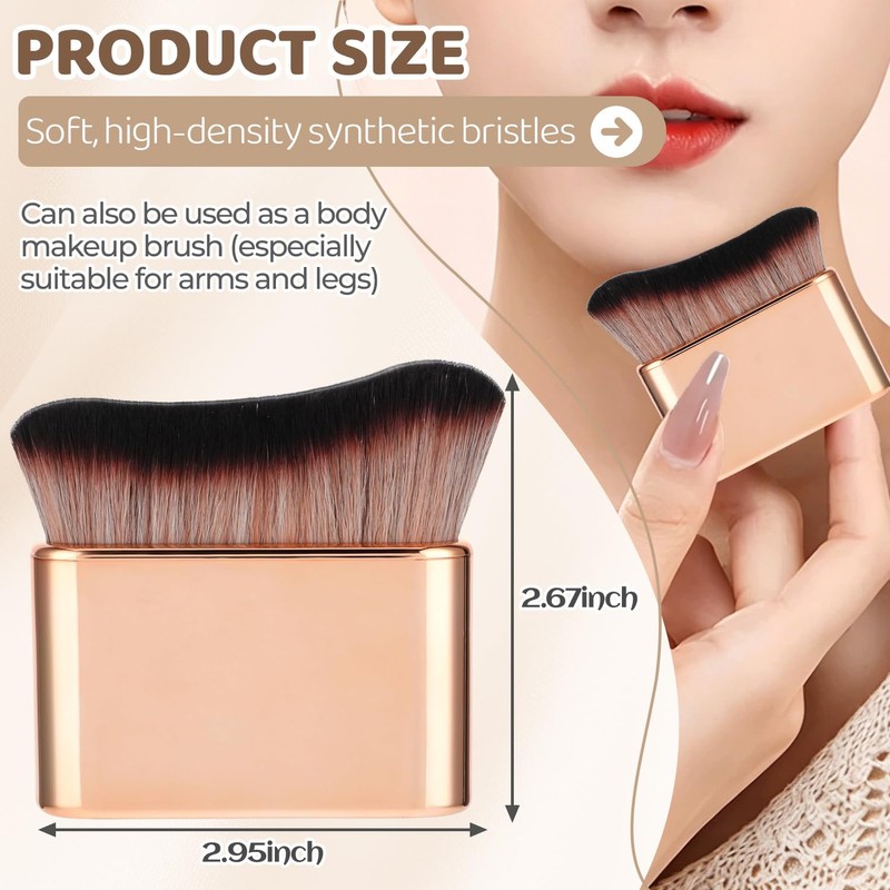 Self Tanning Brush, Streak-Free Body Makeup Brush for Tanning Lotion