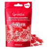 dekora - Sprinkles di zucchero a forma di cuore rossi