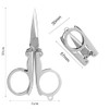 4PCS Stainless Steel Folding Scissors, 4 Inch/10cm Mini Small Paper