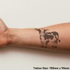 'Cute Dairy Cow' Temporary Tattoo - Water Resistant, Skin-Safe, Non-Toxic