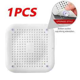 Unbranded Bathroom Drain Hair Catcher Bath Stopper Plug Sink Strainer Filter Shower Covers - White-1 PACK