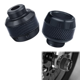 1 Paar Stoßschutz für Motorradgabel vorne aus Carbonfaser, Gabel Slider, Carbon-Faser-Motorrad-Vorderradgabel-Slider-Sturzschutz, CNC Aluminium Vorderradgabel Sturzpads Crash Protector