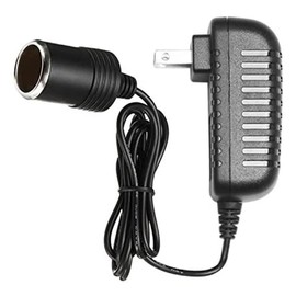 Triplinger Adaptador de corriente CA a CC de 24 W para encendedor de cigarrillos de coche, convertidor de enchufe para mini aspiradora GPS, cargador de cámara de coche, fuente de alimentación de 110