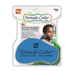 MINI Tornado Coiler Hair Brush Sponge Natural Hair Sponge Curl Sponge Barber Sponge (Hole Diameter: 10mm) ((Hole Diameter: 10mm), Lime Green)