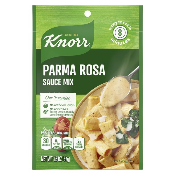 Knorr Sauce Mix Creamy Pasta Sauce For Simple Meals and Sides Parma Rosa No Artificial Flavors, No Added MSG 1.3 oz, Pack of 24