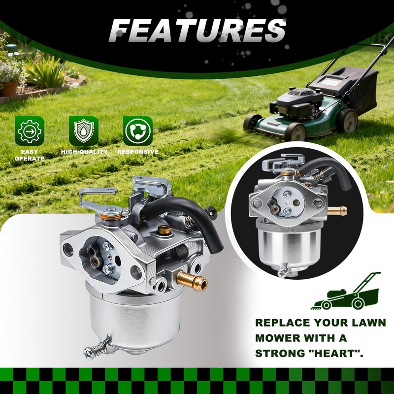 Rebuiman AM122614 Carburetor with Gaskets Fit for John Deere LX178