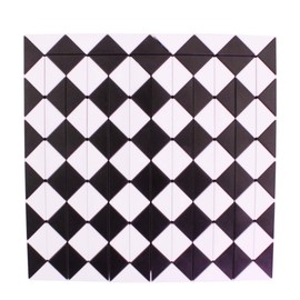 Mipartebo Magic Snake Cube Twist Puzzle 144 Wedges Large Size Twist Fidget Snake Toys Gift Party Favors for Kids Adults Teens Black