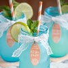 Stripe Paper Straws - Party Supply - Orange White -