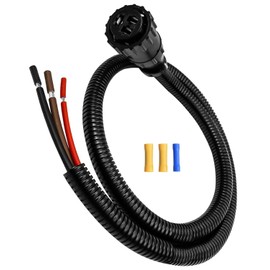 3 Pin Auxiliary Cable Fit for John Deere Ford Case-IH Cotton Picker CPX420 CPX610 Combinev 2144 Tractor 7210 7220 7230 7240 7250 8910, Aux Power Connector Kit Replace 187103A1 86511459 RE37651 AP459