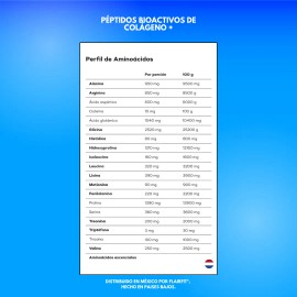 Flairfit Pptidos Bioactivos De Colgeno Hidrolizado Bovino De Alta Pureza, Protena, Aminoacidos, Sabor Natural, En Polvo 500g                          