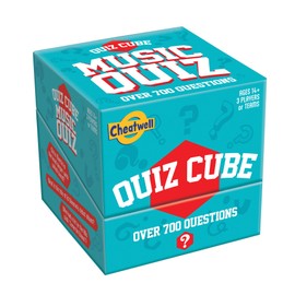 Cheatwell Games Quiz Cube Music Quiz | Quiz Game with 744 Music Questions, Turquoise