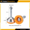 4 PCS Heavy Duty Leveling Feet, Leg Leveler with Base,