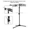 Archery Bow Stand Rack Height Adjustable Flexible Detachable Fiber Glass