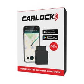 CARLOCK Anti Theft Car Device - Real Time 4G Car Tracker & Car Alarm System. Comes with Device & Phone App. Tracks Your Car in Real Time & Notifies You Immediately of Suspicious Behavior.OBD Plug&Play
