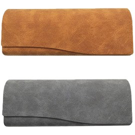 Glasses Case Box, Hard Glasses Case, Glasses Case, Leather Glasses Case, Hard Shell Glasses Case, Sun Glasses Case, Portable Glasses Case, Hard Case Glasses Case for Women, Men, Children, Yellow, grey