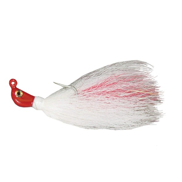Calcutta CUJT2014-1R Bucktail Ultra Nylon Hair Jig with Mustad Hook, Neon Pink and Teal