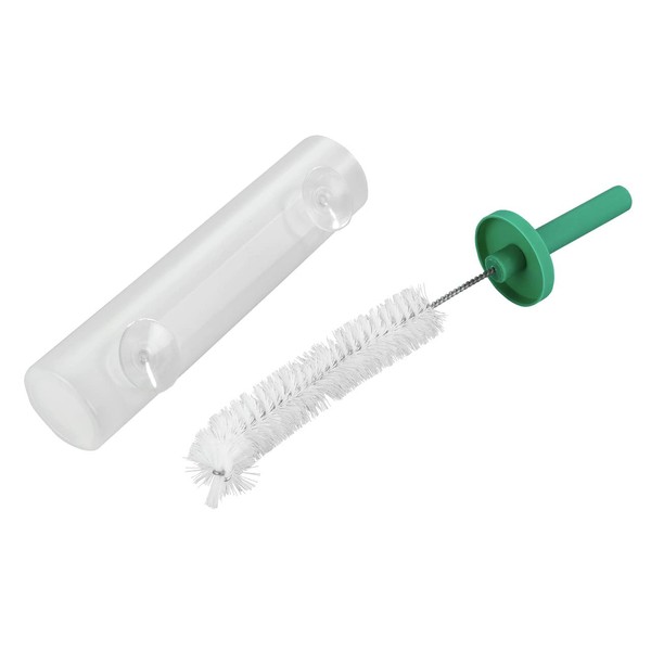 Maximex Cleaning Brush for Urine Bottles - Urine Bottle Brush with Container, Polypropylene, 6 x 39 x 6 cm, Multi-Coloured