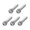 sourcing map M5 x 30mm Stainless Steel Phillips Pan Head