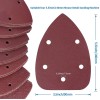 100Pcs 40-240 Grit Aluminum Oxide Mouse Detail Sander Sandpaper with