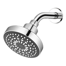 Regadera Para Baño De Ducha 10cm De Lluvia De Alta Presion Plateado