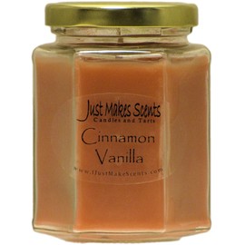 Just Makes Scents Cinnamon Vanilla Scented Blended Soy Candle