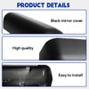 Door Mirror Black Cover fit for 2013-2022 Peterbilt 579 Truck