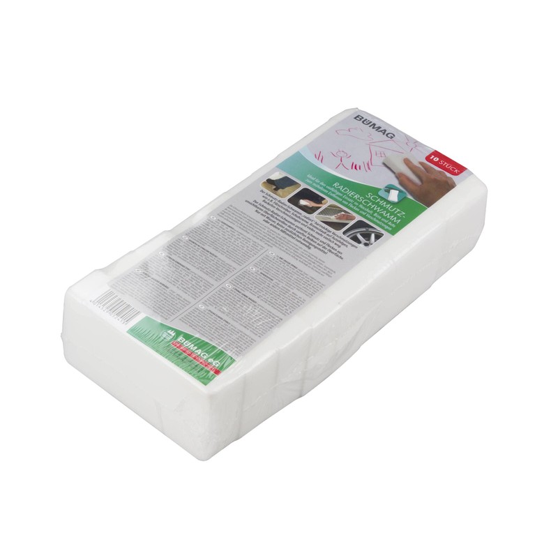 Bümag Dirt Eraser Sponge Set of 10 White
