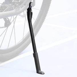 Bicycle Kickstand Bicycle Stand Bike Side Stand Adjustable Length 13.4 - 15.7 inches (34 - 40 cm), Ultra Lightweight, Aluminum Alloy, Easy Installation, Light Single Leg, Mountain Bike, Cross Bike,