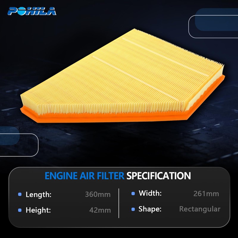 POHILA Engine Air Filter CA12166 Compatible with 2018-2022 Chevy Traverse