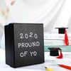 5 Sheets Grad Cap Decoration Set Glitter Alphabet Letter Stickers
