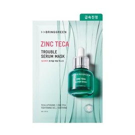 BRINGGREEN Zinc Teca Trouble Serum Mask Sheet 4+1 Special Set - BRINGGREEN Zinc Teca Trouble Serum Mask Sheet 4+1