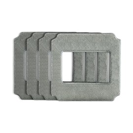 AlfaBot Microfibre Cleaning Cloths Set of 4 Window Cleaning Cloths for Robot Window Cleaning Accessories Suitable GLS400