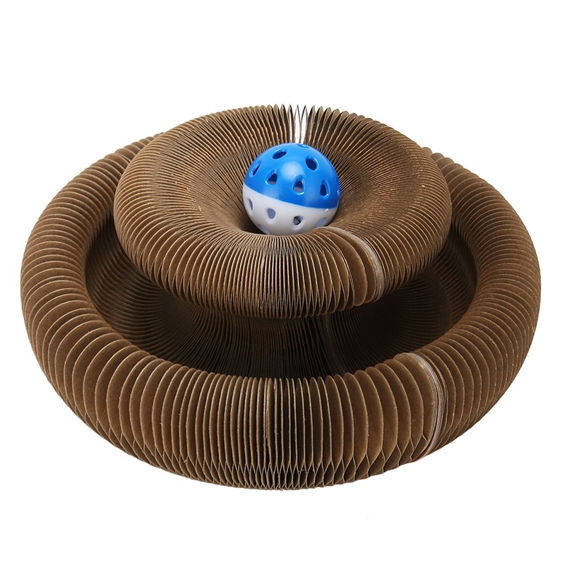 Foldable Cat Scratching Board Abrasion Resistant Magnetic Claw Grinding Cat