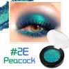 Green Glitter Eyeshadow, Highly Pigmented Duochrome Eyeshadow, Intensive Colour Shift,