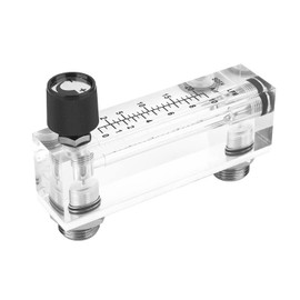 Peak Meter Air Meter Co2 Meter Air Meters Control Valve for Oxygen Flowmeter Air,LZM6T Acrylic PMMA Adjustable Panel Type Gas Flowmeter 1~10LPM 1/4BSP M18*1.5