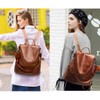 Ladies’ Soft PU Leather Backpack Handbag, Shoulder Bag, All in