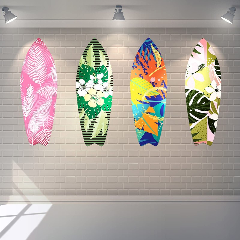 8 Pcs 9 1/2" x 28" Surfboards Cut out Cardboard