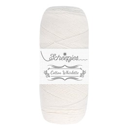 Scheepjes Cotton Whirlette Yarn 100g - Cream | Soft, Versatile & Ideal for Knitting & Crochet